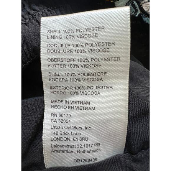 Free People Sophia Floral Print Jumpsuit Smocked Sleeveless Wide Leg Size XSmall - Picture 14 of 15